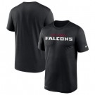 Men's Atlanta Falcons Black Sideline Impact Legend Performance T Shirt 535