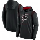 Men's Atlanta Falcons Black Sideline Logo Performance Pullover Hoodie
