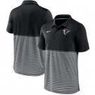 Men's Atlanta Falcons Black Stripes Stripes Patchwork Polo