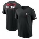Men's Atlanta Falcons Black Team Incline T Shirt