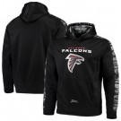 Men's Atlanta Falcons Black Zubaz Tonal Oxide Pullover Hoodie
