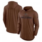 Men's Atlanta Falcons Brown 2023 Salute To Service Lightweight Long Sleeve Hoodie T Shirt