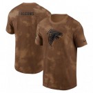 Men's Atlanta Falcons Brown 2023 Salute To Service Sideline T Shirt