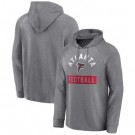 Men's Atlanta Falcons Gray No Time Off Raglan Pullover Hoodie