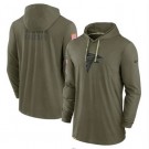 Men's Atlanta Falcons Olive 2022 Salute to Service Tonal Pullover Hoodie