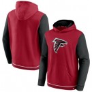 Men's Atlanta Falcons Red Black Block Party Pullover Hoodie