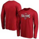Men's Atlanta Falcons Red Darius Rucker Long Sleeve T Shirt