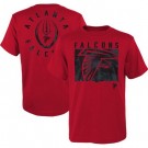 Men's Atlanta Falcons Red Liquid Camo Logo T Shirt