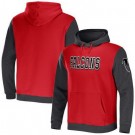 Men's Atlanta Falcons Red NFL x Darius Rucker Collection Colorblock Pullover Hoodie