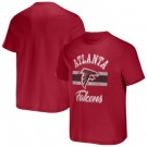 Men's Atlanta Falcons Red NFL x Darius Rucker Collection Stripe T Shirt