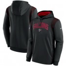 Men's Atlanta Falcons Sideline Athletic Stack Performance Pullover Hoodie