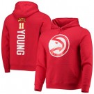 Men's Atlanta Hawks #11 Trae Young Red Pullover Hoodie