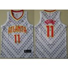 Men's Atlanta Hawks #11 Trae Young White Icon Sponsor Swingman Jersey