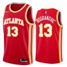 Men's Atlanta Hawks #13 Bogdan Bogdanovic Red Icon Hot Press Jersey