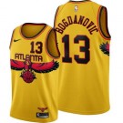 Men's Atlanta Hawks #13 Bogdan Bogdanovic Yellow 2022 City Icon Hot Press Jersey