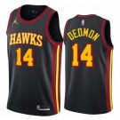 Men's Atlanta Hawks #14 Dewayne Dedmon Black Statement Icon Hot Press Jersey