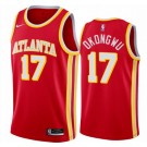 Men's Atlanta Hawks #17 Onyeka Okongwu Red Icon Hot Press Jersey