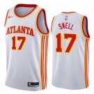 Men's Atlanta Hawks #17 Tony Snell White Association Icon Hot Press Jersey