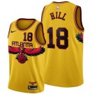 Men's Atlanta Hawks #18 Solomon Hill Yellow 2022 City Icon Hot Press Jersey