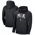 Men's Atlanta Hawks Black 2021 City Edition Essential Logo Fleece Pullover Hoodie