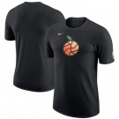 Men's Atlanta Hawks Black 2022 City Edition Essential Warmup T-Shirt
