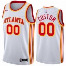 Men's Atlanta Hawks Custom White Association Icon Hot Press Jersey