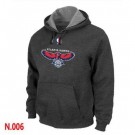 Men's Atlanta Hawks Dark Grey Printed Pullover Hoodie