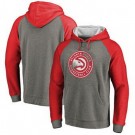 Men's Atlanta Hawks Gray Red 1 Printed Pullover Hoodie