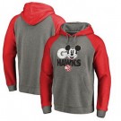 Men's Atlanta Hawks Gray Red Printed Pullover Hoodie