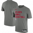 Men's Atlanta Hawks Gray Sideline Legend Performance Practice T Shirt