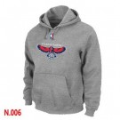 Men's Atlanta Hawks Grey Printed Pullover Hoodie