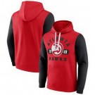 Men's Atlanta Hawks Red Bold Attack Pullover Hoodie