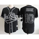 Men's Bad Boys #10 Boriz Biggie Black Baseball Jersey