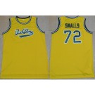 Men's Bad Boys #72 Biggie Smalls Yellow Basketball Jersey