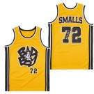Men's Bad Boys #72 Biggie Smalls Yellow Varsity Basketball Jersey