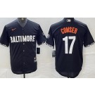 Men's Baltimore Orioles #17 Colton Cowser Black 2023 City Connect Cool Base Jersey