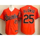 Men's Baltimore Orioles #25 Pete Alonso Orange Limited Jersey