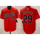 Men's Baltimore Orioles #29 Samuel Basallo Orange Limited Jersey