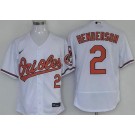 Men's Baltimore Orioles #2 Gunnar Henderson White Aulthentic Jersey