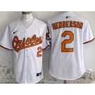 Men's Baltimore Orioles #2 Gunnar Henderson White Limited Jersey