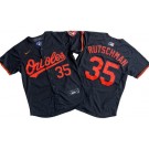 Men's Baltimore Orioles #35 Adley Rutschman Black Limited Jersey