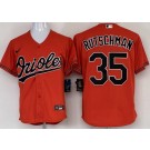 Men's Baltimore Orioles #35 Adley Rutschman Orange Cool Base Jersey