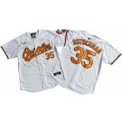 Men's Baltimore Orioles #35 Adley Rutschman White Limited Cool Base Jersey