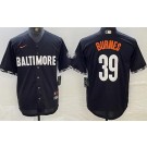 Men's Baltimore Orioles #39 Corbin Burnes Black City Connect Cool Base Jersey