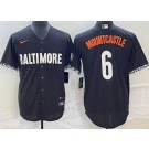 Men's Baltimore Orioles #6 Ryan Mountcastle Black 2023 City Connect Cool Base Jersey