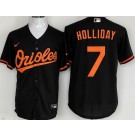 Men's Baltimore Orioles #7 Jackson Holliday Black Cool Base Jersey