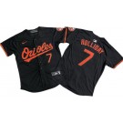 Men's Baltimore Orioles #7 Jackson Holliday Black Limited Jersey