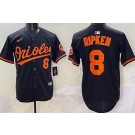 Men's Baltimore Orioles #8 Cal Ripken Black Limited Jersey