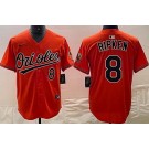 Men's Baltimore Orioles #8 Cal Ripken Orange Limited Jersey