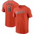 Men's Baltimore Orioles #8 Cal Ripken Orange Printed T Shirt 112279
